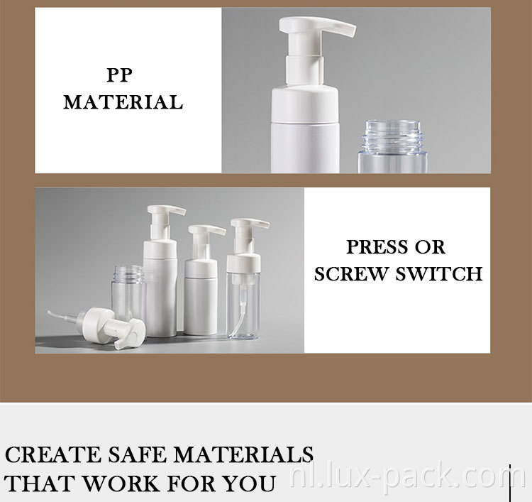 28 mm 40 mm PP Plastic schuimende borstelpomp Paw Flower Foam Dispenser -pomp
